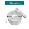 Sarah's Hat Boxes Classic White Hat Box  16.75" x 8.5" (Dia. x Ht.) Handmade in USA  Odorless Non-Toxic Adhesive, Cording Handle  Premium Storage for Hats & Accessories view 3