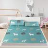 Fdit Cooling Mattresses 3D Printing Foldable Cooling Summer Sleeping Mat Ice Silk Cover with Pillow Set for Home Bedroom(Twin XL) view 3