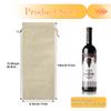 Shintop 10pcs Jute Wine Bags 1.5L, 16 x 6.7 inches Hessian Wine Bottle Gift Bags with Drawstring (Brown) view 2