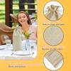 Shintop 10pcs Jute Wine Bags 1.5L, 16 x 6.7 inches Hessian Wine Bottle Gift Bags with Drawstring (Brown) view 3