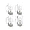 Lamont Scottish Clan Crest 26oz Beer Stein Set of 4  Personalized Heraldic Engraving view 1