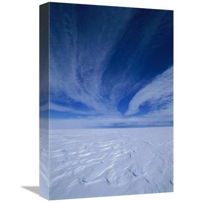Global Gallery Cirrus Clouds Above ICY Plateau, Antarctica-Canvas Art-12"x18"