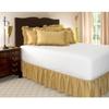 Amuze Bedding Egyptian Cotton 300 Thread Count 1 PC Tailored Single Ruffled/Dust Ruffle Bed Skirt (Gold, Queen XL, Drop Length 19 Inches) view 2