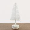 Factory Direct Craft Miniature White Flocked Bottle Brush Trees | Set of 10 view 2