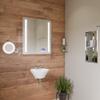 ALFI brand ABM9WLED-PC Polished Chrome Wall Mount Round 9" 5x Magnifying Cosmetic Mirror with Light view 4
