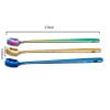 Duffire Nordic Stirring Spoon Golden Coffee Spoon Stainless Steel Long Handle Dessert Spoon Cocktail Tip 5PCS view 2