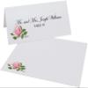 Pink Tea Rose Place Cards, Set of 60, Pre-cut and Scored - Wedding, Party, Dinner, and Special Events - Made in the USA view 2
