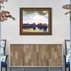 INVIN ART Framed Canvas Art Giclee Print View of Delft by Johannes Vermeer Wall Art Living Room Home Office Decorations(Vintage Embossed Gold frame,20"x24") view 2