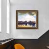 INVIN ART Framed Canvas Art Giclee Print View of Delft by Johannes Vermeer Wall Art Living Room Home Office Decorations(Vintage Embossed Gold frame,20"x24") view 3