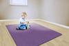 Flagship Carpet Amerisoft School Classroom Square Rug, Purple - 6' x 6' view 4