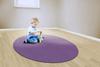 Flagship Carpet 6' Round Amerisoft School Classroom Rug - Purple view 3