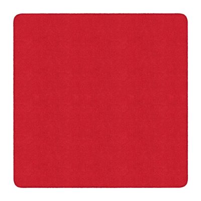 Flagship Carpet Amerisoft School Classroom Square Rug, Rowdy Red - 6' x 6'