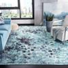 SAFAVIEH Area Rug 8x10 - Madison Collection - Large - Turquoise & Navy, Boho Abstract Distressed Design, Non-Shedding & Easy Cleaning, Ideal for Living Room, Bedroom, Office, Dining Space (MAD425J) view 1