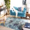 SAFAVIEH Area Rug 8x10 - Madison Collection - Large - Turquoise & Navy, Boho Abstract Distressed Design, Non-Shedding & Easy Cleaning, Ideal for Living Room, Bedroom, Office, Dining Space (MAD425J) view 2