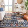 SAFAVIEH Area Rug 8x10 - Charleston Collection - Large - Navy & Ivory, Boho Distressed Design, Non-Shedding & Easy Cleaning, Ideal for Living Room, Bedroom, Office, Dining Space (CHL421N) view 1