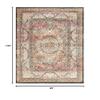 SAFAVIEH Area Rug 8x10 - Luxor Collection - Large - Ivory & Fuchsia, Non-Shedding & Easy Cleaning, Ideal for Living Room, Bedroom, Office, Dining Space (LUX322A) view 2