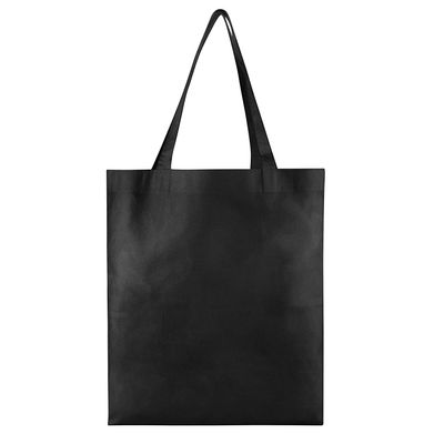 Bulk Deal! Set of 500, Wholesale Non-Woven Tote Bags, Convention Bags, Promotional Bags, Size: 13"W x 15"H by SHOPINUSA (Black, 500)