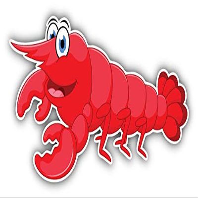 Magnet Funny Lobster Cartoon Window Truck Car Vinyl Flexible Magnet Magnetic Bumper Sticker 6'' x 3''