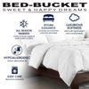 Bed-Bucket Luxurious Hypoallergenic Decorative 100% Natural Cotton 750 Thread Count Full-XL Size 54X80 Inch 1pc Pinch Pleated Bed Skirt 13" Inch Drop Length Taupe Solid view 4