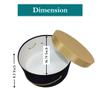 Sarah's Hat Boxes Classic Black/Gold Hat Box  16.75" x 8.5" (Dia. x Ht.) Handmade in USA  Odorless Non-Toxic Adhesive, Cording Handle  Premium Storage for Hats & Accessories view 4
