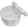 Sarah's Hat Boxes Classic White Hat Box  21.5" x 11.5" (Dia. x Ht.) Handmade in USA  Odorless Non-Toxic Adhesive, Cording Handle  Premium Storage for Hats & Accessories view 4
