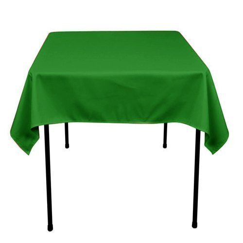 ADD&SHIP Square Polyester Tablecloth (36 x 36) | Very Elegant & Durable | Perfect for Restaurants, Parties, Events, Birthdays and Others | Stain & Wrinkle Resistant | (Kelly Green)