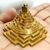 AWAKEN YOUR KUNDALINI Sri Yantra, Meru Yantra, Sri Chakra in Brass Size 2" Inch - Spiritual Powers, Vaastu Dosh, Prosperity - 3D view 1