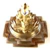 AWAKEN YOUR KUNDALINI Sri Yantra, Meru Yantra, Sri Chakra in Brass Size 2" Inch - Spiritual Powers, Vaastu Dosh, Prosperity - 3D view 4