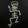 Novelty Lights LED Warm White Halloween Skeleton Rope Light Motif Sculpture, Halloween Decorations view 1