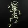 Novelty Lights LED Warm White Halloween Skeleton Rope Light Motif Sculpture, Halloween Decorations view 2