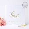 Custom Wedding Guest Book Personalized with Names, Signature Sign-in Book for Wedding Guests - Hardcover (12x12 inches) view 1