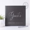 Personalized Wedding Guest Book, Custom Wedding Photo Album Guestbook with Real Embossed Foil - Hardcover (12x12 inches) view 1