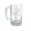 Clan MacMillan Scottish Crest 16oz Beer Stein  Personalized Heraldic Engraving view 1
