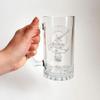 Clan MacMillan Scottish Crest 16oz Beer Stein  Personalized Heraldic Engraving view 3