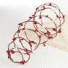 Artificial Burgundy & Cream Pip Berry Rope Garland - Pack of 4 Rustic Berries, Farmhouse Home Decor for Table Arrangements, Decorating for Holidays and More (72" Each, Total 288") view 1