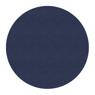 Flagship Carpet 6' Round Amerisoft School Classroom Rug - Navy