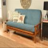 Kodiak Furniture Monterey Futon Set, No Drawers, with Barbados Base and Linen Aqua Mattress view 1