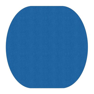 Flagship Carpet Amerisoft School Classroom Oval Rug, Royal Blue - 7'6" x 12'