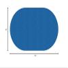 Flagship Carpet Amerisoft School Classroom Oval Rug, Royal Blue - 7'6" x 12' view 3