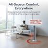 Lasko Oscillating All Season Tower Fan and Space Heater in One for Home with Adjustable Thermostat, Overheat Protection, 4 Fan Speeds, 3 Heat Settings and Remote, 42 Inches, 1500W, White, FH500 view 3
