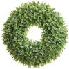 SilksAreForever 25" Artificial Eucalyptus Wreath -Green view 1