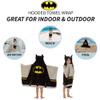 Batman Kids Bath/Pool/Beach Super Soft Cotton Terry Hooded Towel Wrap, 24" x 50", By Franco view 3