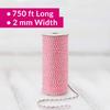 Oasis Supply 16 Ply Heavy Duty Cotton Bakers Twine, 2 mm x 750 Feet Gift Wrapping Twine (Pink) view 4