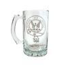 Johnstone Scottish Clan Crest Glass Stein Set of 4  27oz Personalized Heraldic Engraving view 2