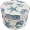 Sarah's Hat Boxes Classic Shells Hat Box  21.5" x 11.5" (Dia. x Ht.) Handmade in USA  Odorless Non-Toxic Adhesive, Cording Handle  Premium Storage for Hats & Accessories view 1