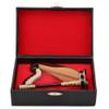 Garosa Miniature Wind Up Harp Wooden Classical Harp Replica for Dollhouse Decor with Display Stand Musical Collectibles Unique Gift Idea Small Scale Instrument Model Toy Collection Accessory view 1