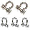Prolinemax D Ring Bow Rigging Bolt Pin Anchor Shackle Marine Stainless Steel 316 5Pc 5/16 Inch view 1