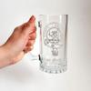 Clan MacBeth Scottish Clan Crest 16oz Beer Stein Set of 4  Personalized Heraldic Engraving view 3