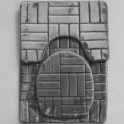 3 piece Memory Foam Bath mat Set Victoria