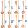 16-Piece Stainless Steel Tableware - Creative Flower Design Coffee, Sugar, Tea & Stir Spoons, 8 Patterns, 2 Sets (Rose Gold) view 3